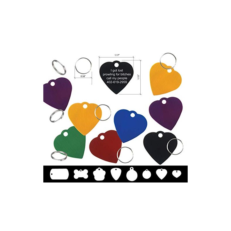 Premium Anodized Aluminum Pet ID Tag with Custom Laser Engraving
