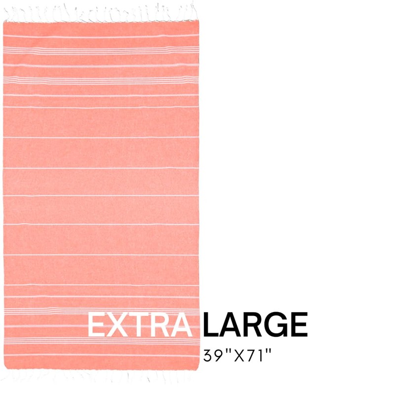 BAY LAUREL Turkish Beach Towel with Travel Bag 39 x