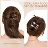 GeorgeX 8PCS Horquillas planas Para Cabello, Pasadores Mujer, Cómodas Pinzas