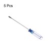 sourcing map Mini Slotted Screwdriver, 3.0 mm Flat Head 127