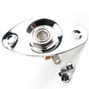 OVSAL 1/4" Guitar Output Jack Socket, Steel Input Jack（Chrome）