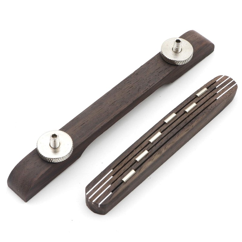 Unxuey Height Adjustable Rosewood Guitar Bridge 6 String Archtop Jazz