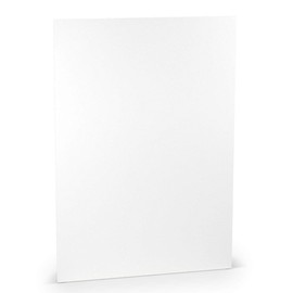 PAPERADO 50 x Letter Paper DIN A4 - White Ribbed 100 g/m² - Paper Sheets in 29.7 x 21 cm for Crafts and Printing