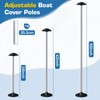 Fuprosico Pontoon Cover Support Poles with Ring Sandbag Much More