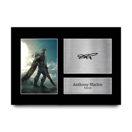 HWC Trading A4 Anthony Mackie MCU The Falcon Gifts Printed Signed Autograph Picture for Movie Memorabilia Fans - A4