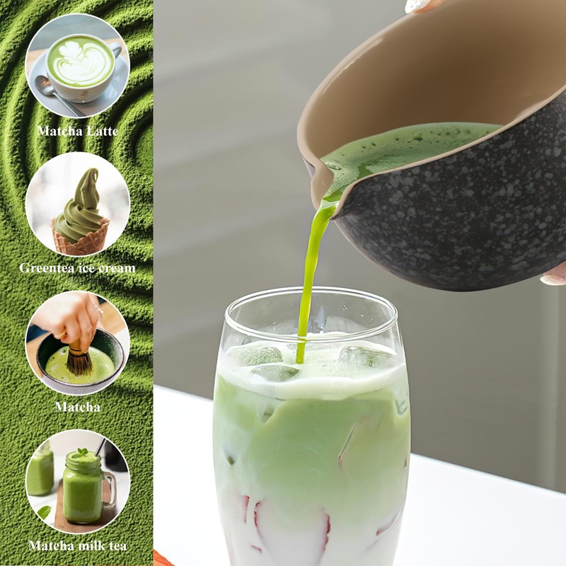 7 Piece Matcha Set, Macha Tea Set with Matcha Spoon,