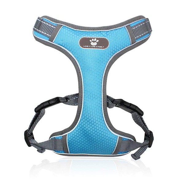 Pull Proof Reflective Dog Harness for Medium-Large Sized Dogs Adjustable