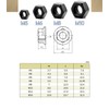 Nut M8, Pack of 20 Nuts Set, Locking Nuts, Stainless