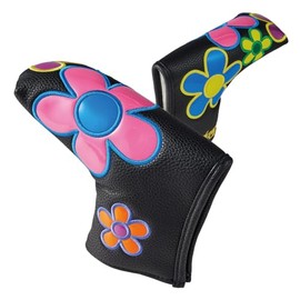 WINWIN STYLE WINWIN-WINN STYLE COLORFUL DAISY Putter Cover, Pin Type/Mallet Type (PIN TYPE/BK (PCB-409))