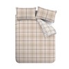 Catherine Lansfield Kelso Check Reversible Single Duvet Cover Set with