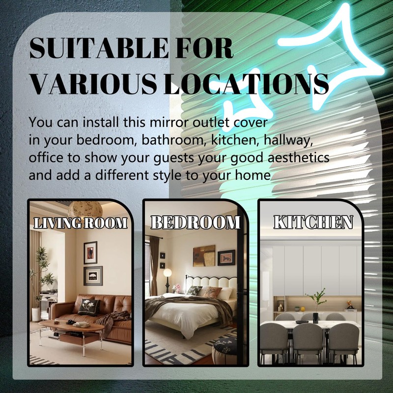 1 Pcs Glow Covers Switch Plates And Outlet Covers Light