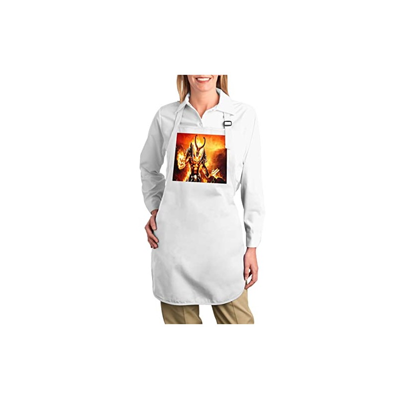 Fabulous Premium Kitchen Apron Demon Devil Satan Fire Video Games