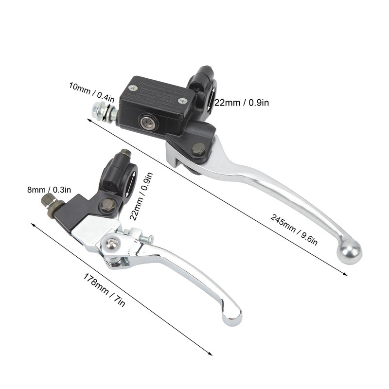 Motorcycle Brake Lever Kit Hydraulic Brake and Clutch Master Cylinder