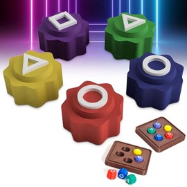 SHESFRIY Korean Traditional Gonggi Game Set,Korean Traditional Catching Game with 5 Pebbles and Base, Hand Eye Coordination Training Toy