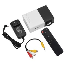 Mini Stylish Home Theater Portable LED Projector Multimedia Player  Black White