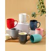 Hasense Coffee Mugs Set, 16 oz Ceramic Coffee Cups, Ribbed