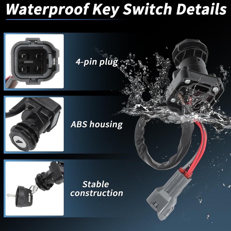 Motoforti Ignition Key Switch for Arctic Cat ATV 650 700