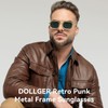 Dollger Pilot Sunglasses for Men and Women with Adjustable Hinge