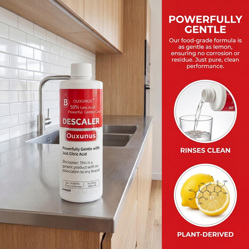 Ouxunus Gentle Descaling Solution Compatible with Breville Descaling solution &
