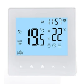 Smart Thermostat, Smart Tuya WiFi Thermostat 3A Digital Programmable LCD Display Underfloor Heating Temperature Controller Digital Intelligent Wall Thermostat for Water Heating BL-1