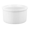 Pillivuyt Porcelain 8-Cup, 7-1/4-Inch Deep Classic Pleated Souffle Dish