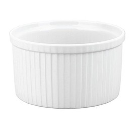 Pillivuyt Porcelain 8-Cup, 7-1/4-Inch Deep Classic Pleated Souffle Dish