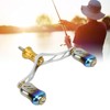 Spinning Double Reel Handle Aluminum Alloy Fishing Rocker Handle DIY