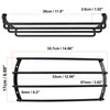 MACHSWON Universal 12 Inch Black Metal Car Bar Grille Subwoofer