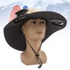 Detachable Sun Fan Hat 3 Speeds Adjustable UPF50 Breathable Wide