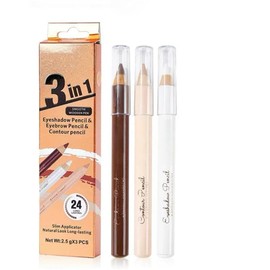 Eyebrow Lift Highlighting & Contour Pencil Set - 3 Eye Makeup Pencils, Fill & Define Eyebrows, For Women