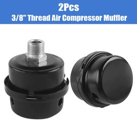 Air Compressor Air Filter Compressor Silencer Filter Metal Silencer Air Compressor Pack of 2 Air Filter Compressor 3/8 Inch 16 mm Thread Intake Filter for Air Compressor Intake Air Filter Replacement