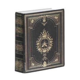 CoCud 1 Pcs 1:12 Scale Miniature Dollhouse Books, Mini Books Dollhouse Decoration, Dollhouse Accessories Toy Supplies for Children Pretend Play, Black Classics Series