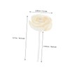 2pcs Camellia Flower Diffuser Sticks Elegant Fragrance Refills with Cotton