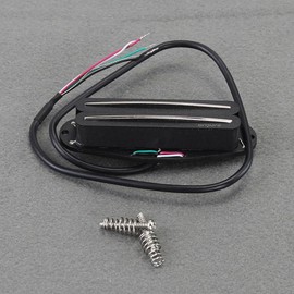 Oripure AlNiCo 5 Hot Wound Dual Blade Rail Pickups Single Coil Size Humbucker 13.6K Guitar Bridge Pickup for FD ST/SQ Electric Guitar Style, Black