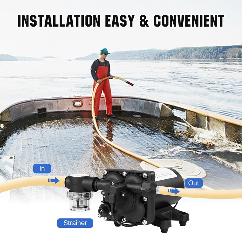 ECO-WORTHY 110V AC Fresh Transfer Diaphragm Water Pump On Demand