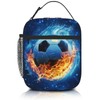 MAHIPOCI Soccer Kids Lunch Box Bag Insulated for School Boys