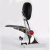 XKMT-Skull Adjustable Backrest Sissy Bar w/Luggage Rack Compatible With H-D
