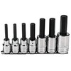 Proto J5441-7 7 Piece 1/2" Drive SAE Hex Bit Socket Set, Size Range: 1/4" - 5/8"