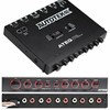 Autotek 4-Band Audio Equalizer with Built-in 2-Way Crossover, 9 Volts,