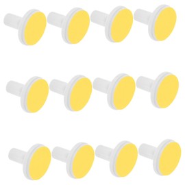Vaguelly 12pcs Nail File Replacement Pads for Electric Trimmers Yellow Sandpaper Compatible Nail Buffers Easy to Replace Adult Care
