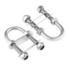2pcs Marine Boat Stern Bow Eye Tie Down U-Bolt Rigging