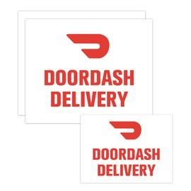 3 Pack Doordash Car Magnet Sign for Delivery Drivers Magnetic Stickers for Vehicles Reusable Removable White