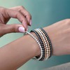 Silpada 'Falling Water' Natural Plated Hematite Beaded Bracelet in Sterling