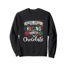 Knitting Shirt Women Girls Yarn Knitting Lover Knitter Sweatshirt