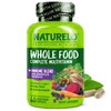 NATURELO Whole Food Multivitamin + Immune Blend with Elderberry &