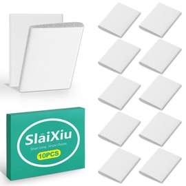 slaixiu 10PCS Self-Adhesive Door Corner Seals - Self-Adhesive Corner Seal Pads for Weather Protection, Draft Stopper & Door Jamb Sealing, Exterior & French Doors, White