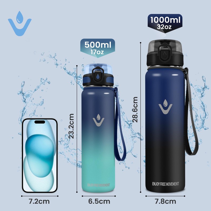 Vikaster Stainless Steel Water Bottle, 500 ml Stainless Steel Drinking