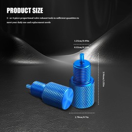 QZTYTY 2PCS Brake Proportioning Valve Bleeder Tool, Bleeder Tool Combination Valves, Universal Car Accessories GM Combination Valves Compatible with Disc/Disc & Disc/Drum PV2 & PV4 (2PCS)