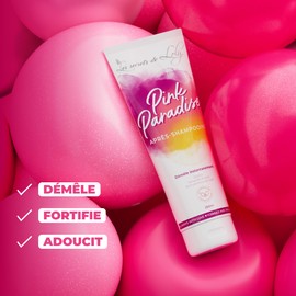 Les Secrets de Loly Pink Paradise - Curl Conditioner Ultra Detangling & Moisture - Curly Girl Method - Wavy to Curly Hair - 98% Natural - 250ml