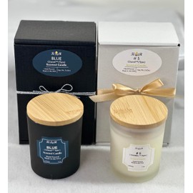 K_R-Blue + #5 Scented Candle Duo. Hand Poured. A Great Copy of The Designer Scent. Each is 5.0 oz. with appx. 15-20 hrs Burn time.